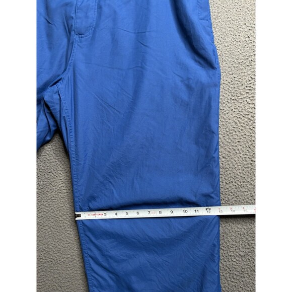 Vintage 90s Gap Mens XL Fleece Lined Wide Leg Windbreaker Sweatpants Blue Baggy - Picture 16 of 16